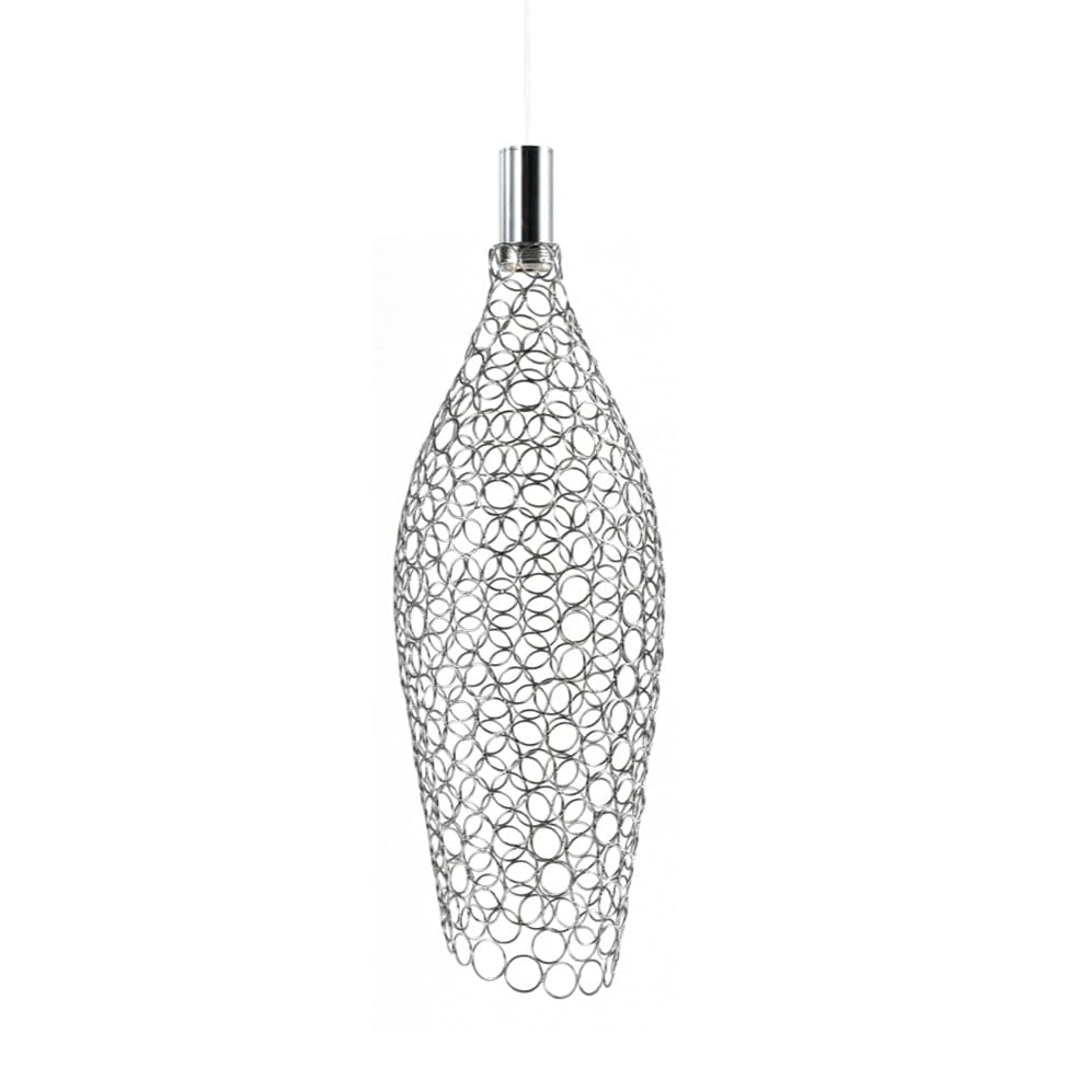 The Lighting Club pendant light Large / Chrome Glowtide Metal LED Pendant in Medium and Large Gold | Chrome | Black K-LED-406/CH