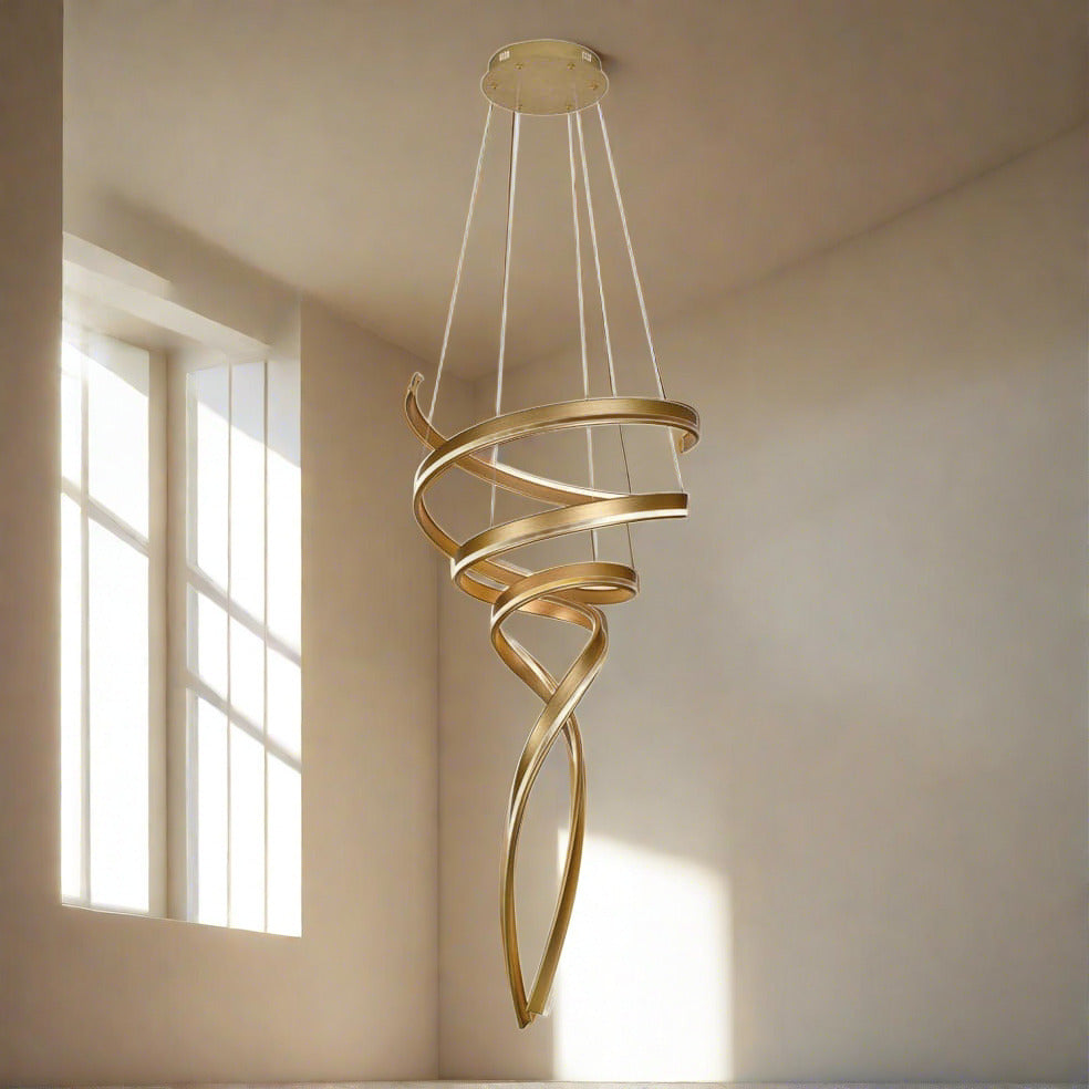 The Lighting Club Pendant Gold Swan Metal Pendant Light Gold | Black K-LED-482/GD-1
