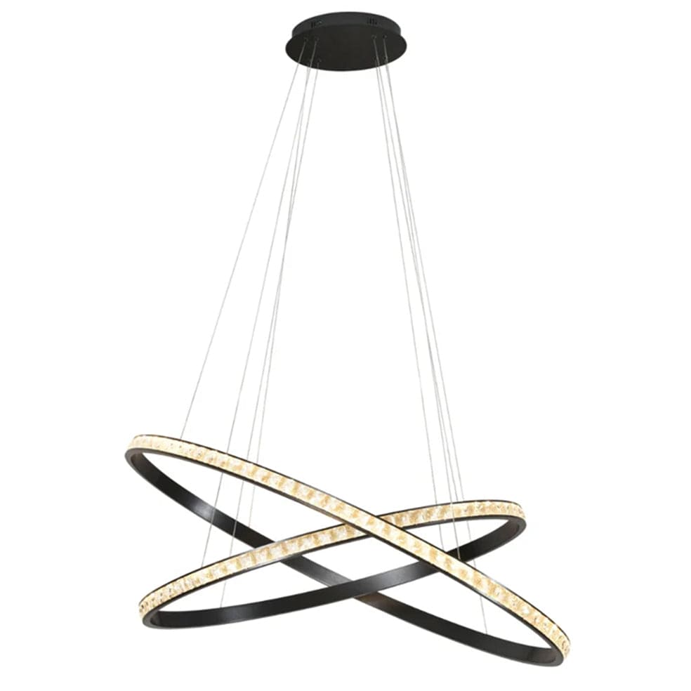 Spazio pendant light Eliptica Crystal LED Oval Ring Pendant Light K-LED-485-2