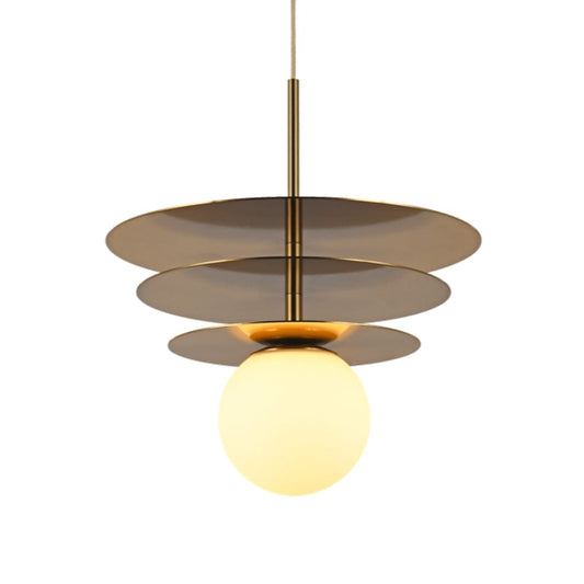 The Lighting Club Pendant Golden Metal Trio Desk Pendant Light K-LED-55/3