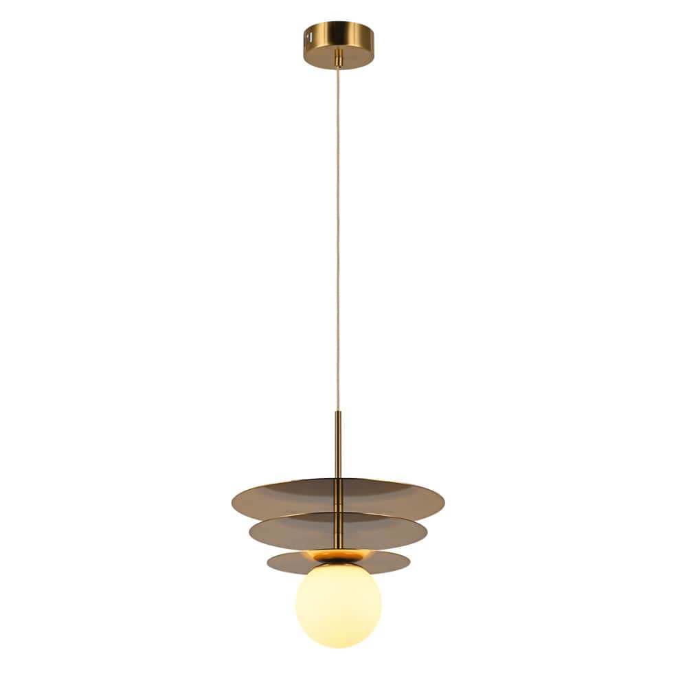 The Lighting Club Pendant Golden Metal Trio Desk Pendant Light K-LED-55/3