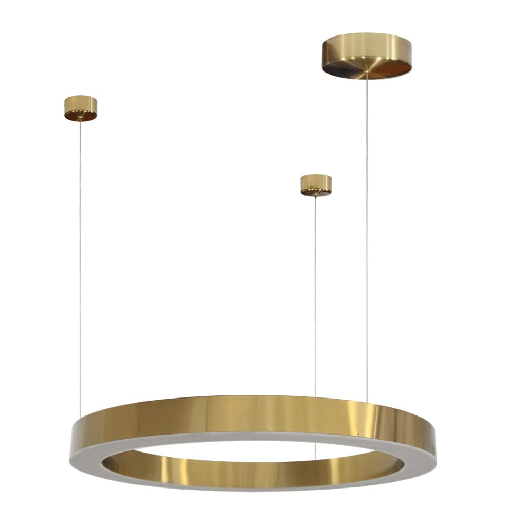 The Lighting Club Medium / Gold Halo Pendant Light Black | Gold 3 Sizes K-LED-5801/60GD