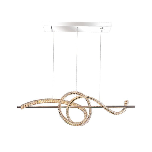 The Lighting Club Chandeliers Symphony LED Crystal and Metal Chandelier Light Chrome K-LED-89315