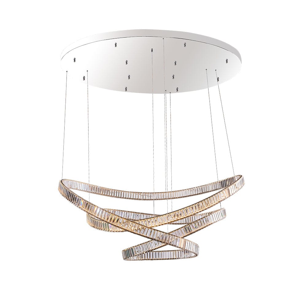 The Lighting Club Chandeliers Carousel LED Crystal and Metal Chandelier Light Chrome K-LED-89316