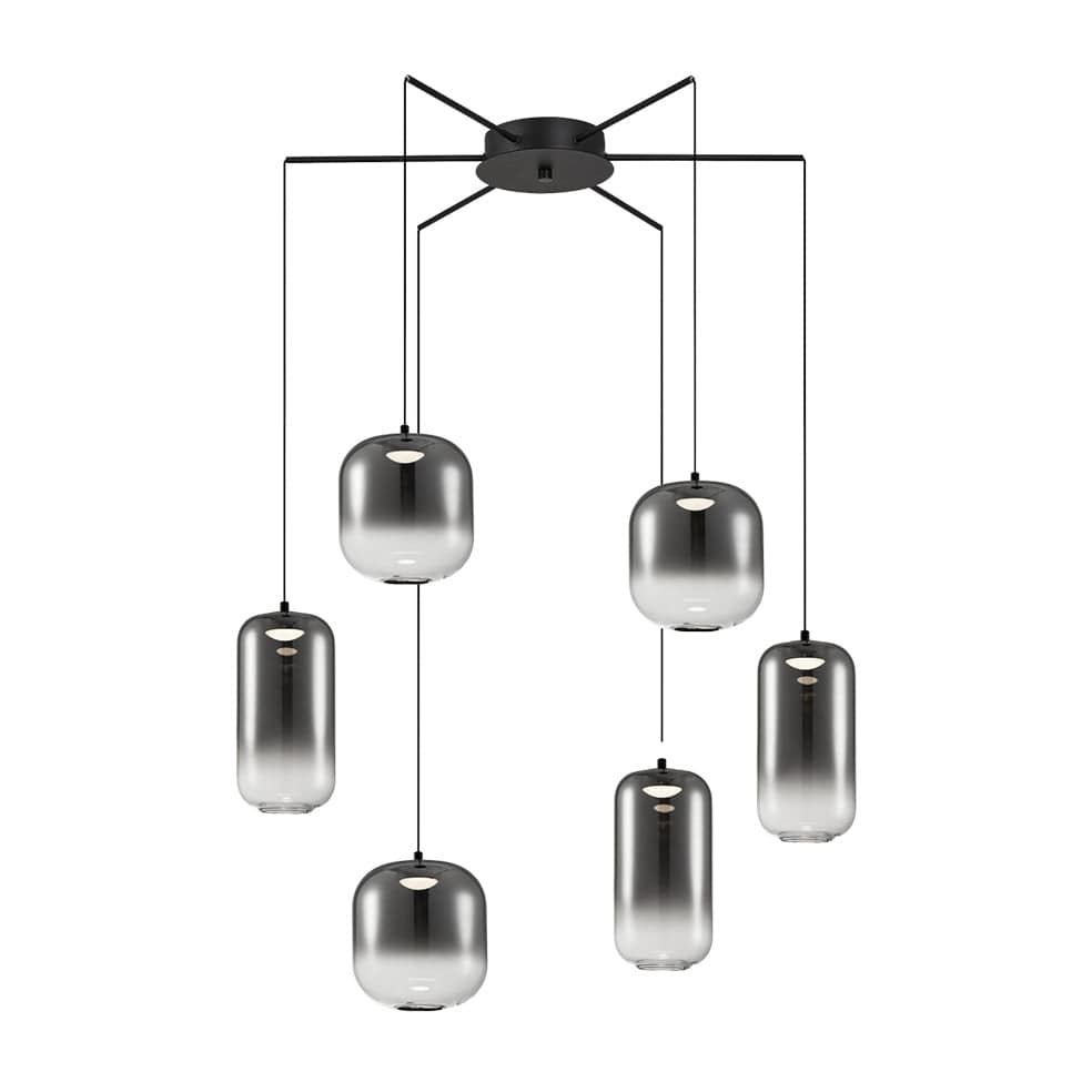 The Lighting Club Pendant Smoke Misty Cluster Glass Pendant Light Smoke | White K-LED-945/SM