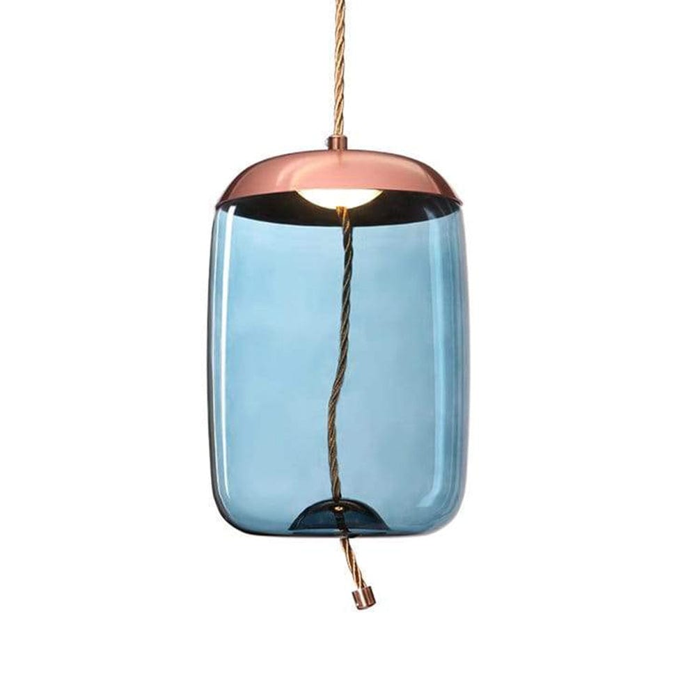 The Lighting Club lighting Copper/Blue Behive LED Pendant Light Amber | Smoke | Blue K-LED-9966B/BU
