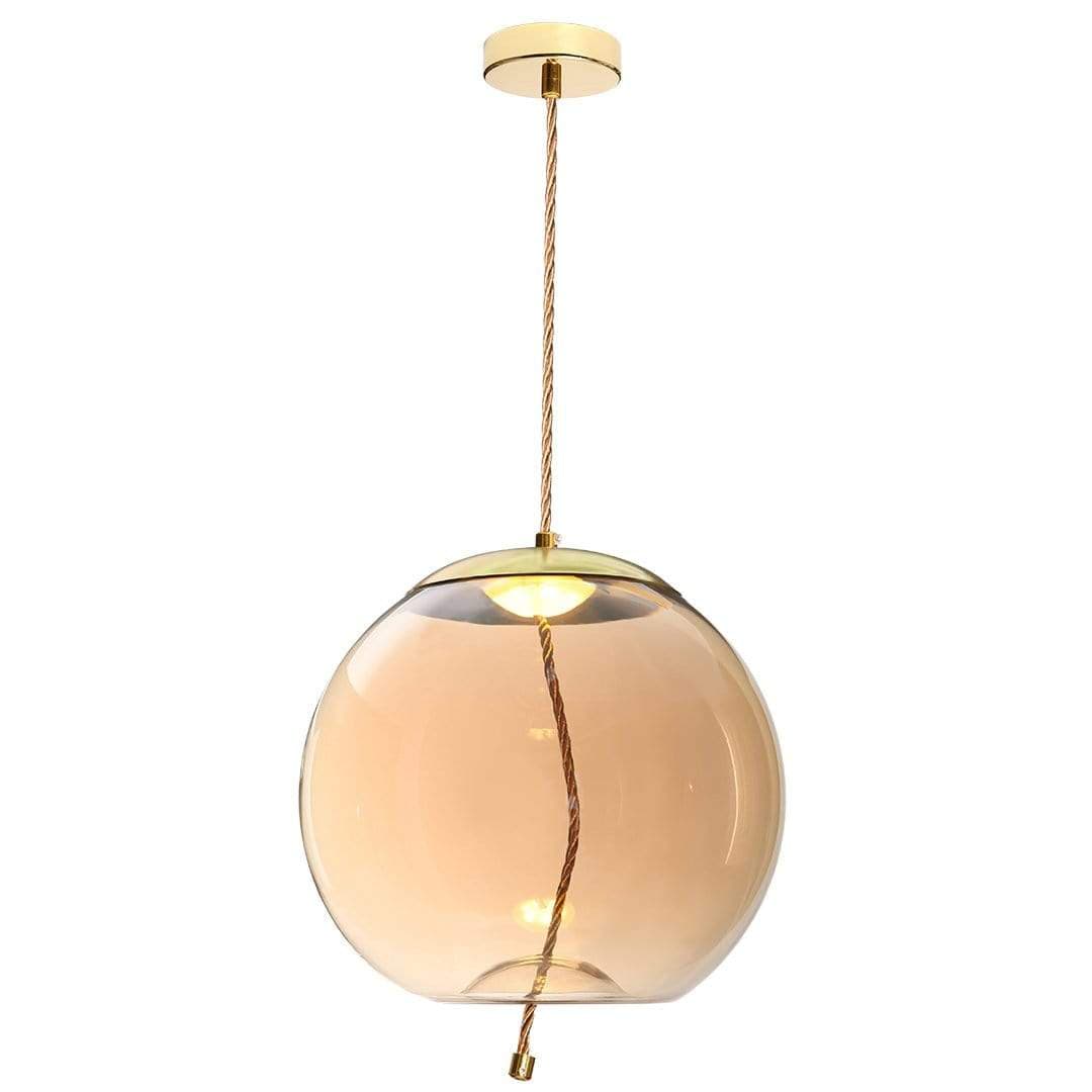 The Lighting Club lighting Gold/Amber LED Orb Pendant