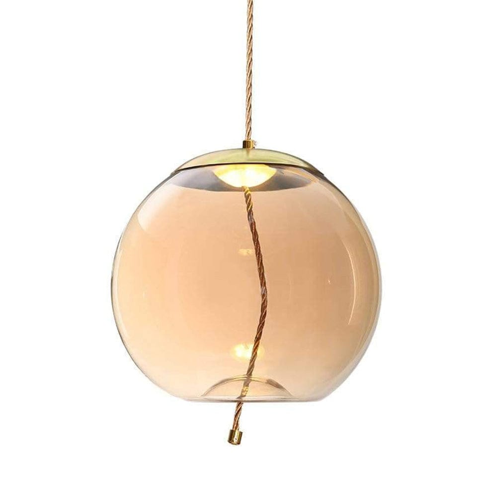 The Lighting Club lighting Gold/Amber Orb LED Pendant Light Amber | Smoke | Blue K-LED-9966C/AB