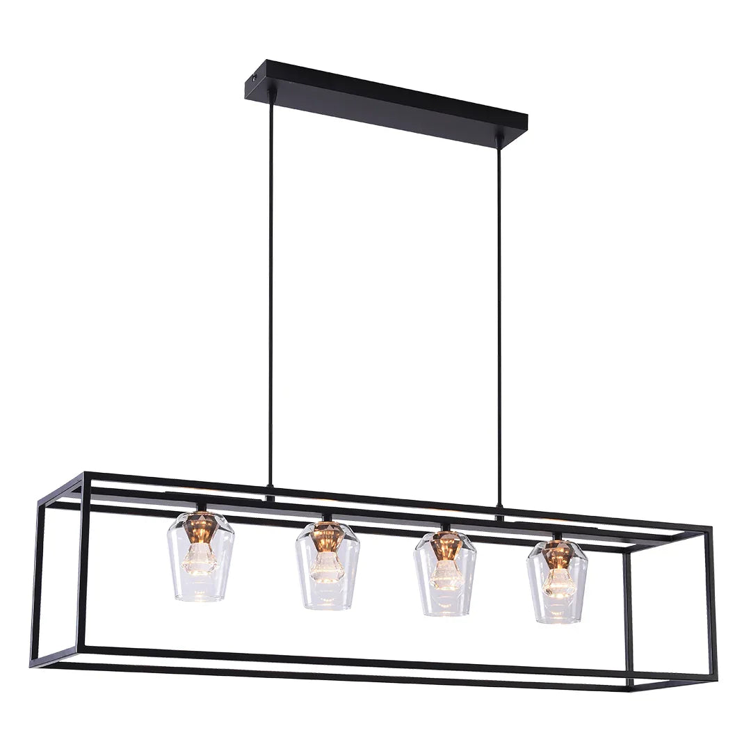 The Lighting Club pendant light Arena Cube 4 Light LED Linear Pendant K-LED-CC3-4