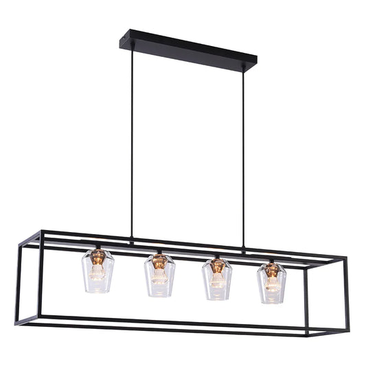 The Lighting Club pendant light Arena Cube 4 Light LED Linear Pendant K-LED-CC3-4