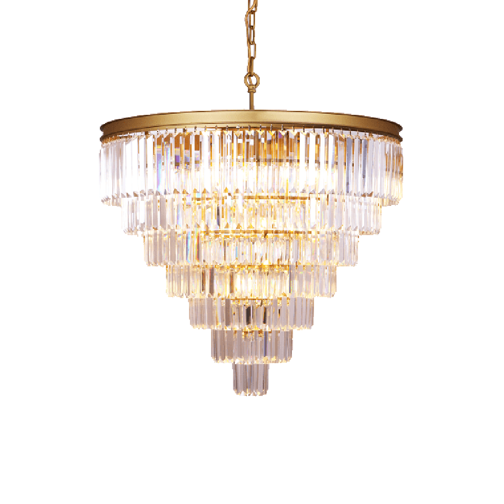 The Lighting Club Gold Palace Crystal Chandelier Light Gold | Black KLCH-6515/13-SG