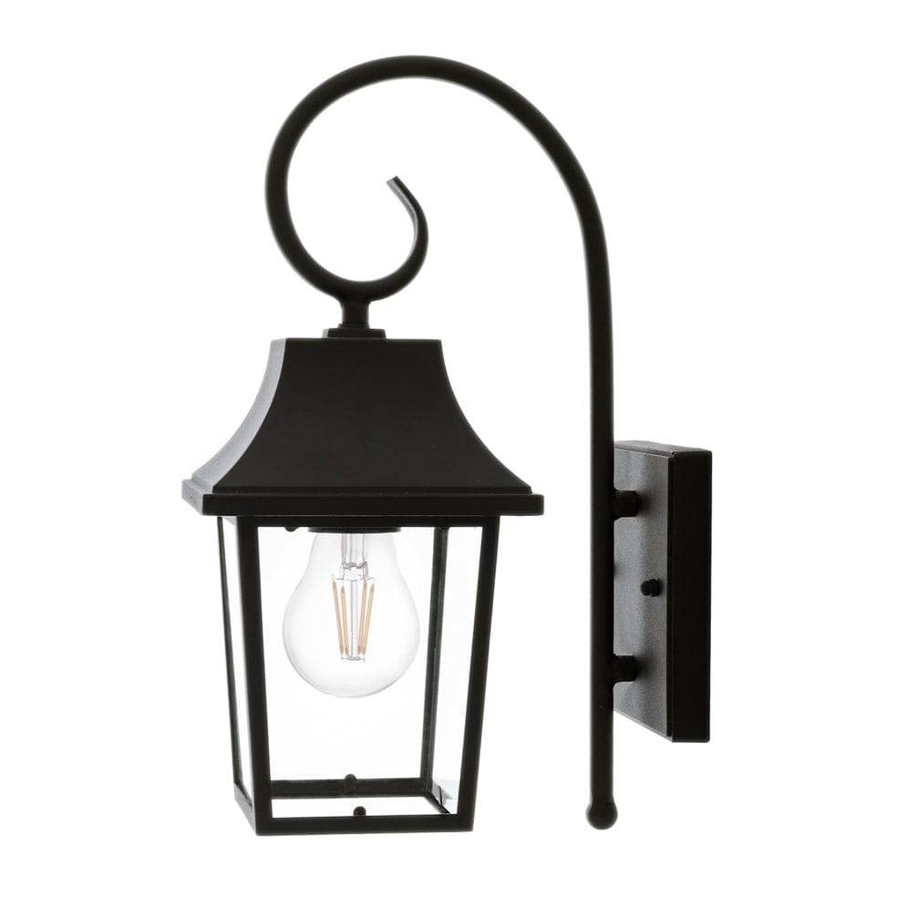 The Lighting Club Outdoor Light Chic Outdoor Iron and Glass Wall Light Black KLG-1132