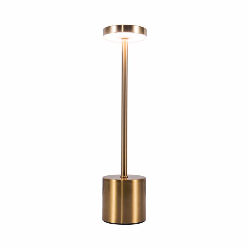 The Lighting Club table lamp Gold Vogue Rechargeable Dimmable Table Lamp Black | Gold KLT-8006/GD