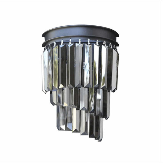 The Lighting Club Black Ridley Crystal Wall Light Black | Gold KLW-6515/BL