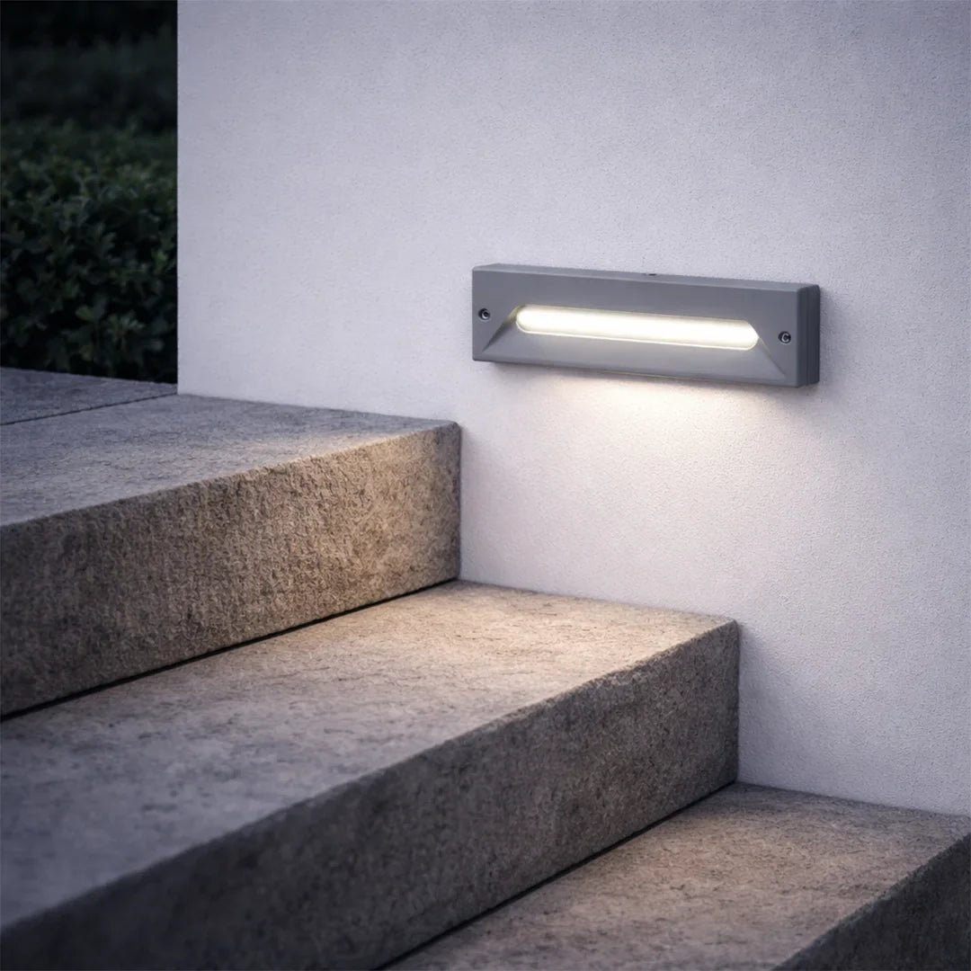 The Lighting Club step light Matt Grey LED Outdoor Step Light L-LED-1483/SL