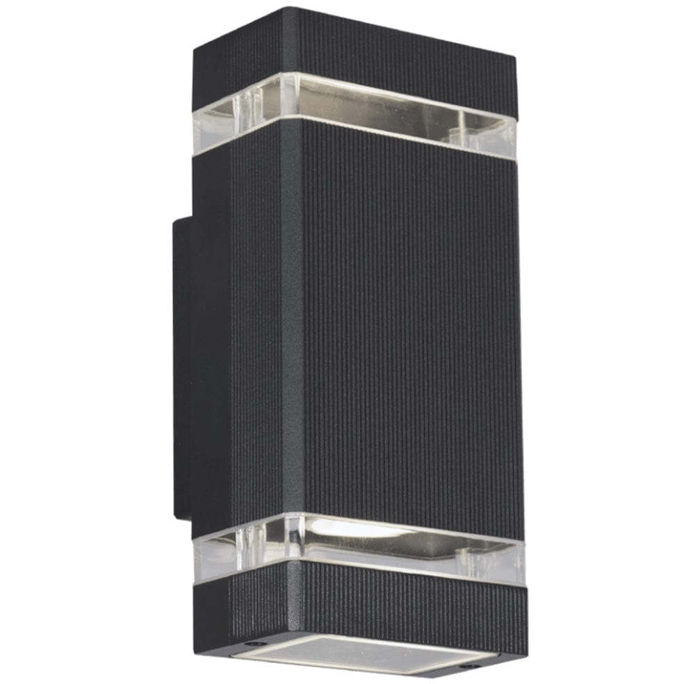 The Lighting Club Outdoor Block Halfway Wall Light L124 BLACK
