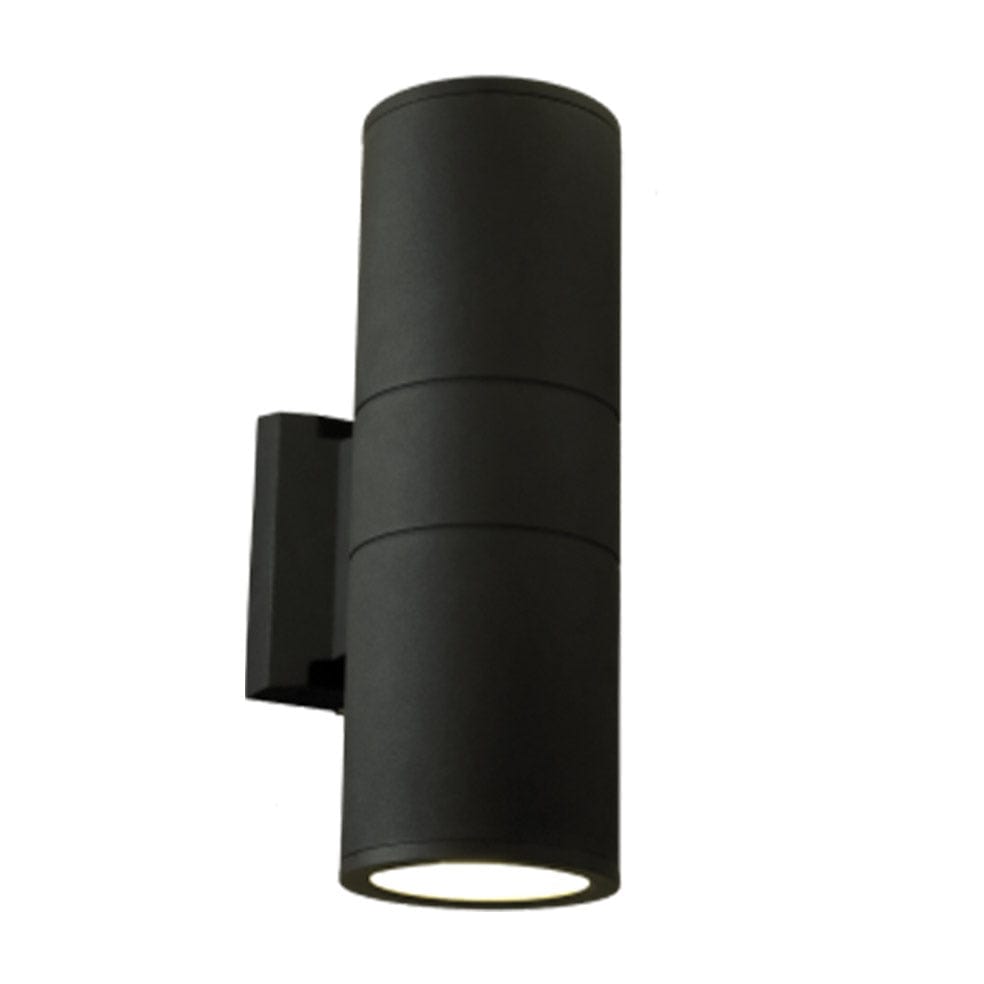 The Lighting Club Wall Light Up and Down Aluminium Round Wall Light Black L132 BLACK 6007226039641