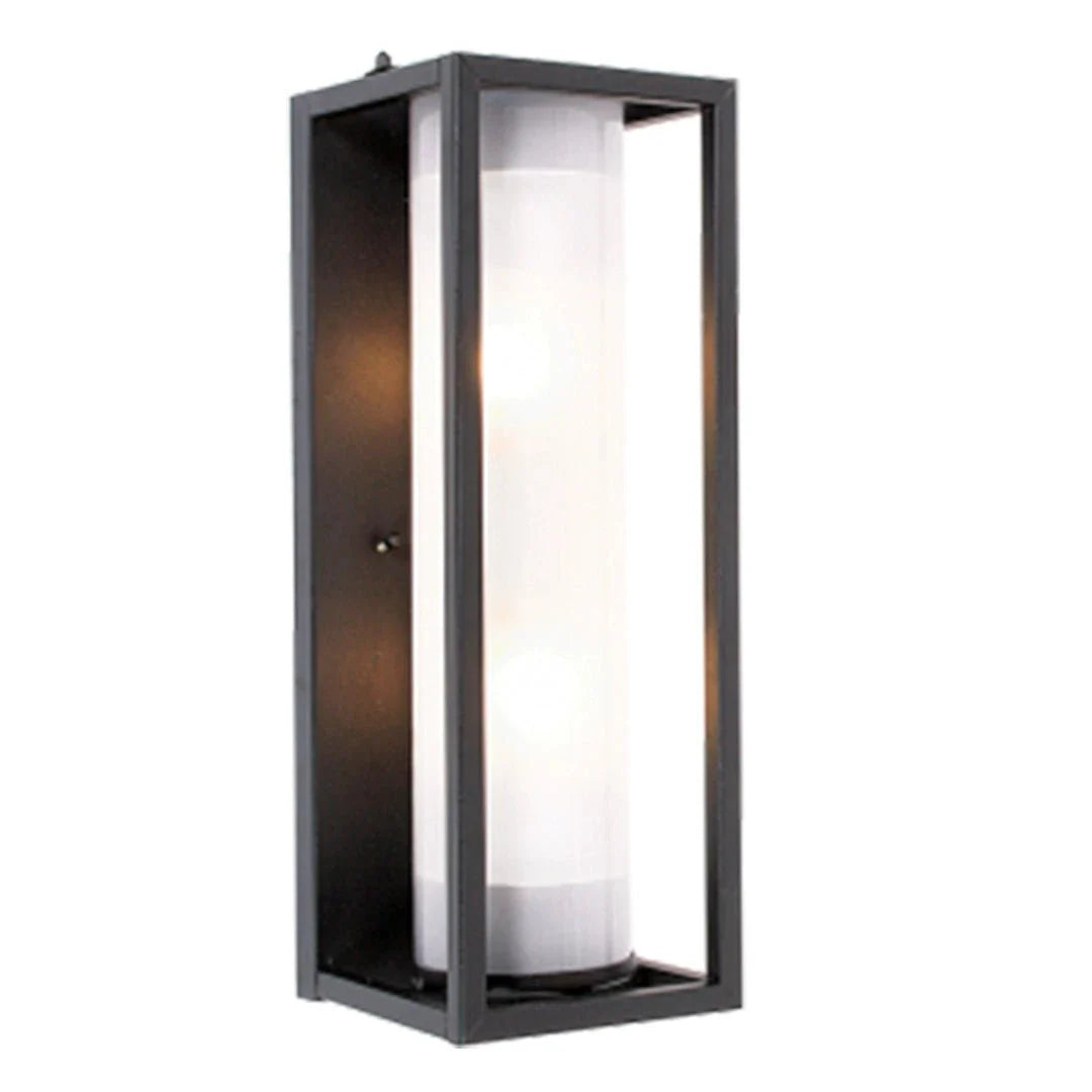 The Lighting Club up facing lantern Luno Box Outdoor Wall Lantern L255 BLACK 6007226045420