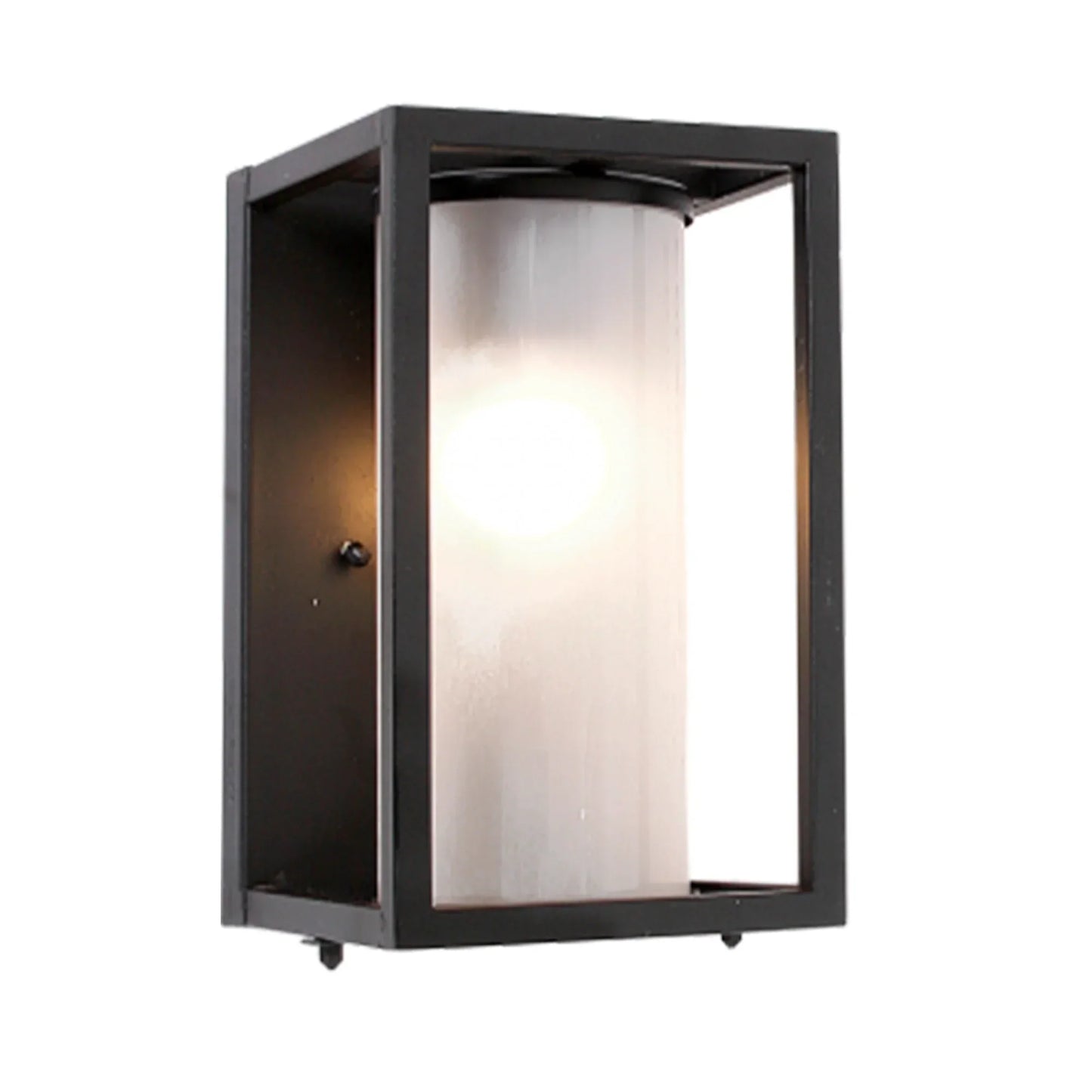 The Lighting Club up facing lantern Luno Square Box Outdoor Wall Lantern - Black L255 BLACK 6007226045413