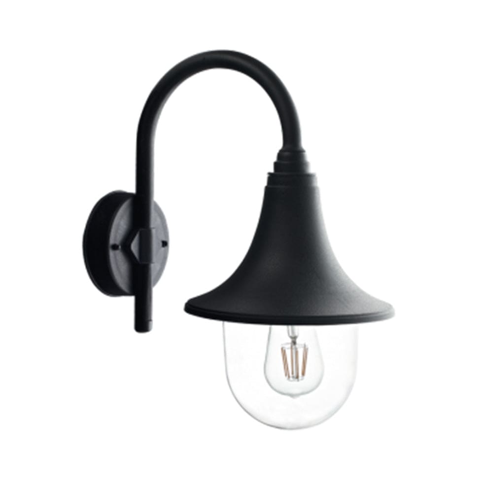 The Lighting Club Outdoor Light Pierce Outdoor Wall Light Black L333 BLACK