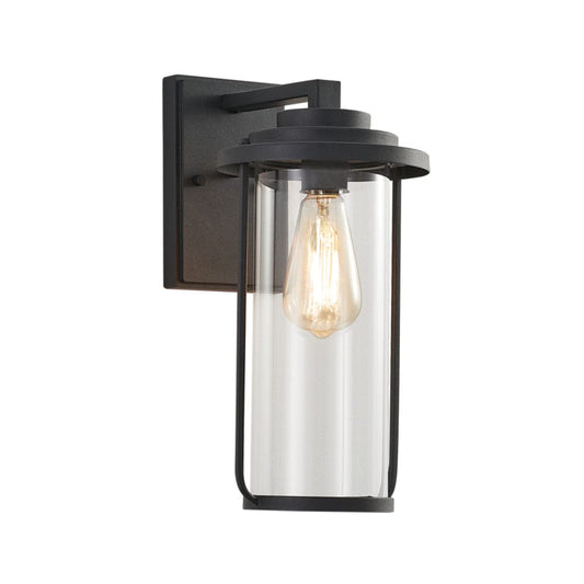 The Lighting Club Outdoor Light Elliott Outdoor Lantern Light with Clear Glass L532 BLACK 6007226080896