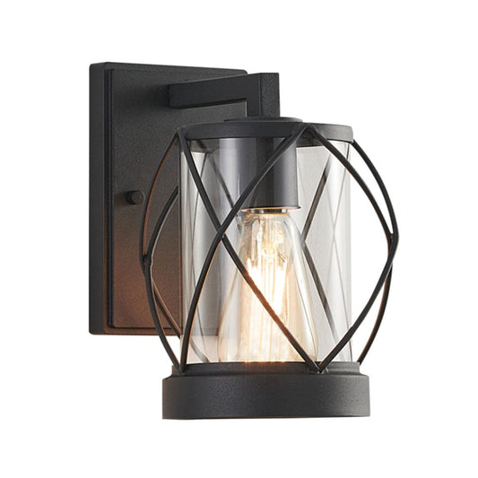 The Lighting Club Outdoor Light Teddington Outdoor Lantern Light with Clear Glass L533 BLACK 6007226080902