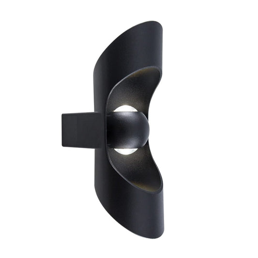 The Lighting Club Outdoor Light Crescent Aluminium Outdoor Wall Light Black L546 BLACK 6007226083330