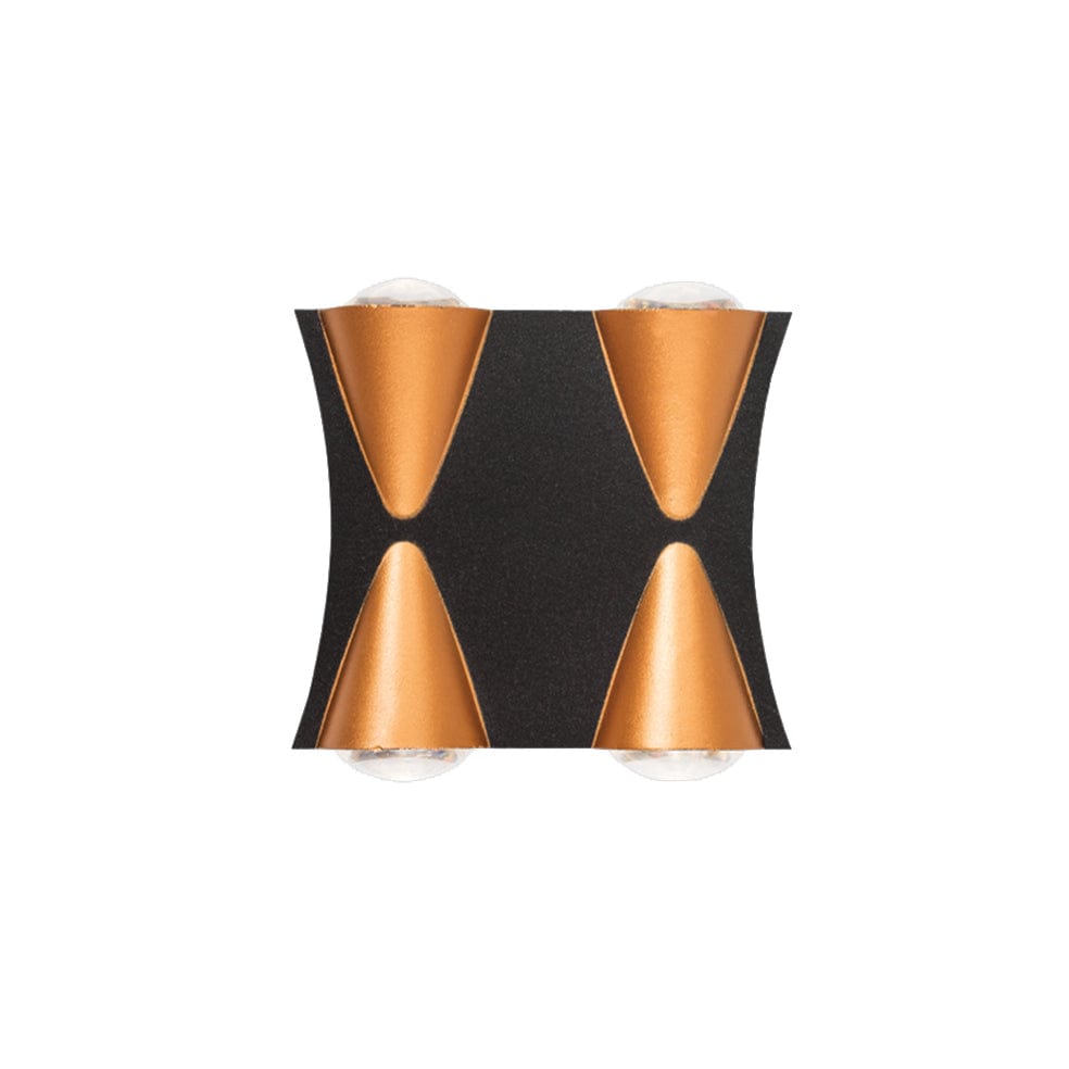 The Lighting Club Wall light 4 Light Hector Aluminium Wall Light | Four or Eight Light L555 BLACK/GOLD 6007226083583