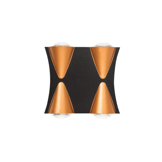 The Lighting Club Wall light 4 Light Hector Aluminium Wall Light | Four or Eight Light L555 BLACK/GOLD 6007226083583