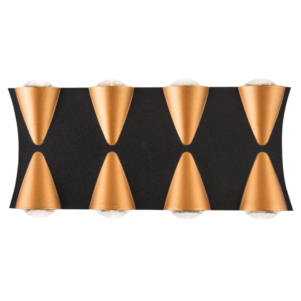 The Lighting Club Wall light 8 Light Hector Aluminium Wall Light | Four or Eight Light L556 BLACK/GOLD 6007226083590