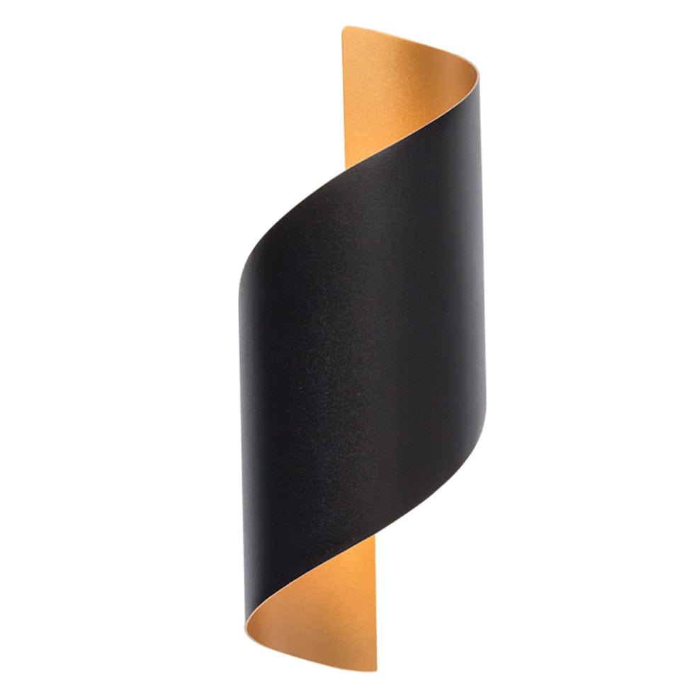 The Lighting Club Wall light Swirl Up and Down Facing Wall Light - Aluminium L565 BLACK/GOLD 6007226083699