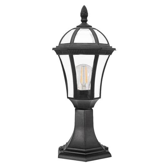 The Lighting Club Outdoor Light Victor Outdoor Bollard Wall Light Black L569 BLACK