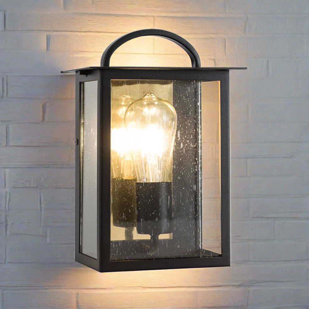 The Lighting Club Wall light Miso Single Metal and Glass Outdoor Wall Light Black L579 BK/GD 6007226085013