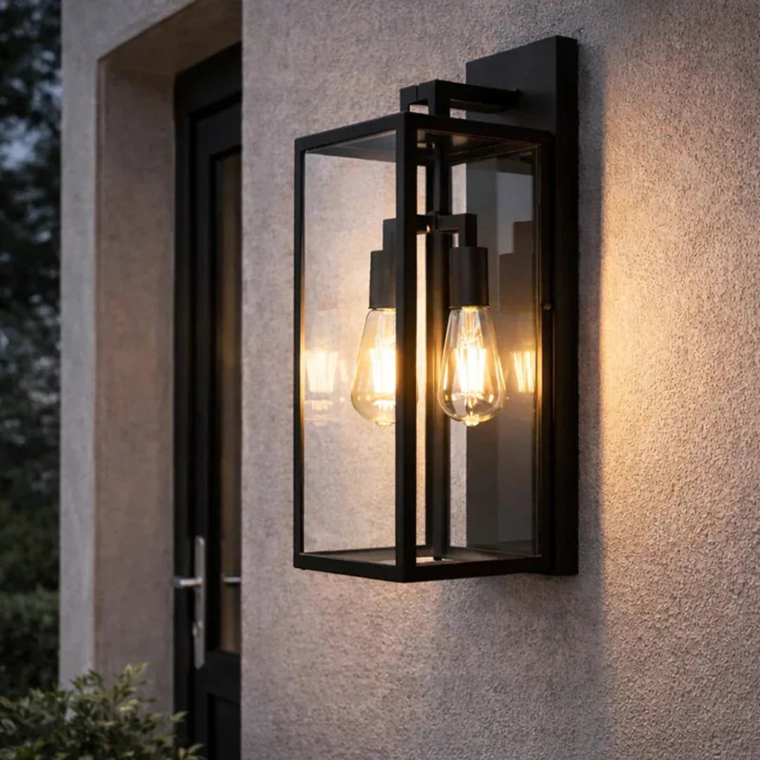 The Lighting Club Wall Light Atrium Outdoor Wall Lantern – Black L626 BLACK 6007226089363