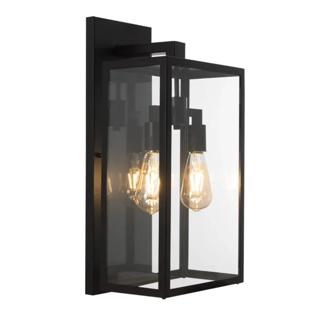 The Lighting Club Wall Light Atrium Outdoor Wall Lantern – Black L626 BLACK 6007226089363