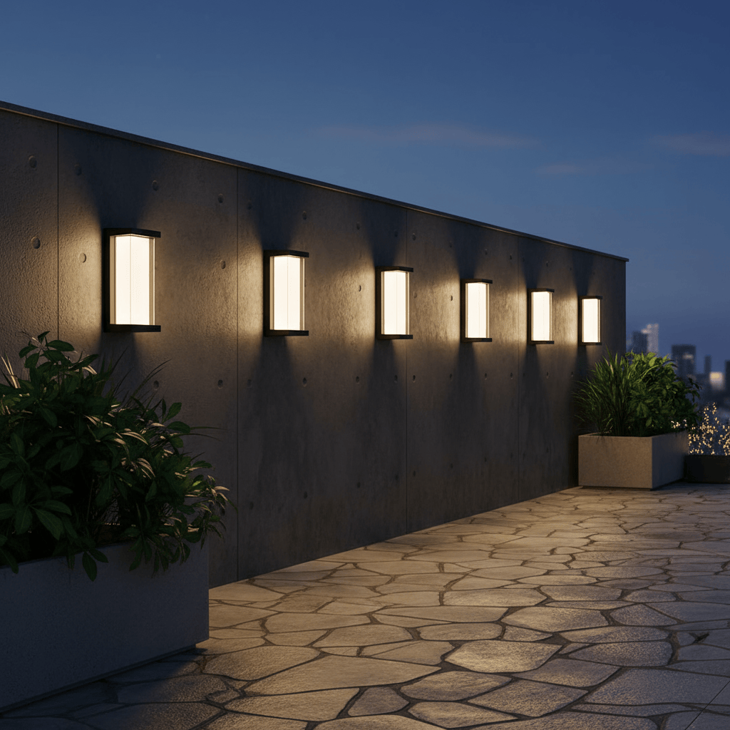 The Lighting Club LED wall light Brightblock LED Outdoor Wall Light - Black L635 BLACK 6007226090925