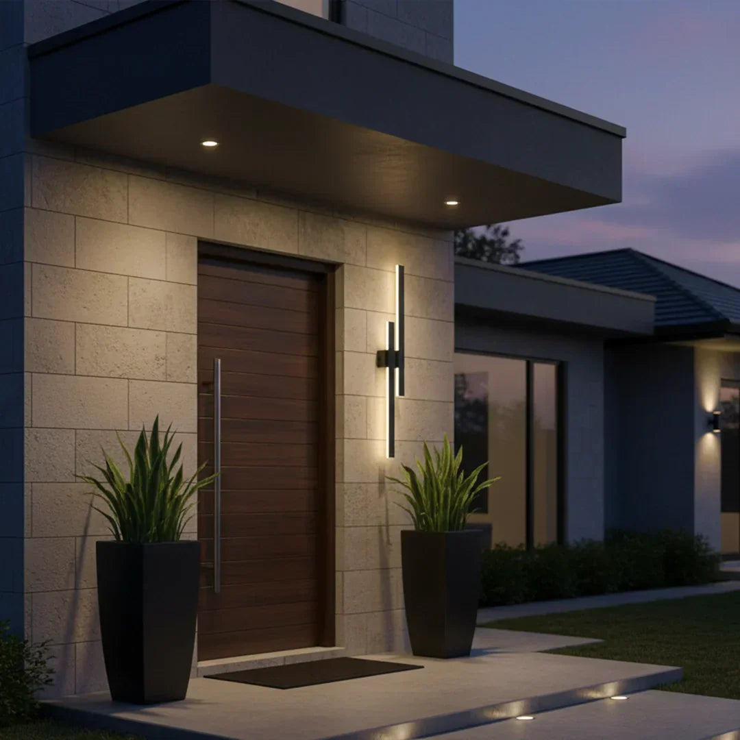 The Lighting Club LED wall light Stoic LED Outdoor Wall Light - Black L641 CCT BK 6007226091069