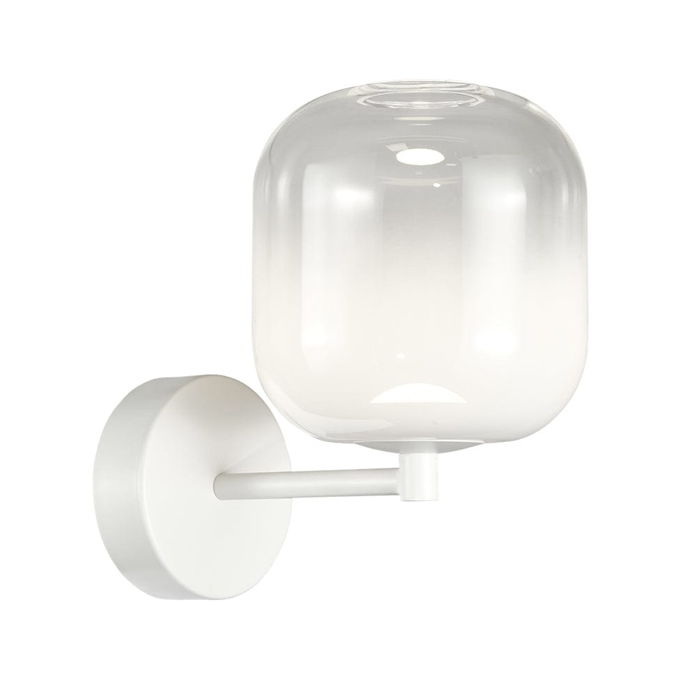 The Lighting Club Wall light White Misty Morning Glass Wall Light Smoke | White LED-943/WH
