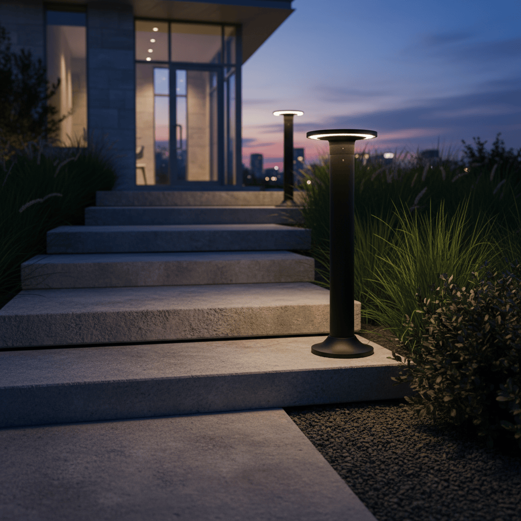 The Lighting Club LED bollard Tri-Glow LED Bollard – Black LFL042 BLACK CCT 6007226090086