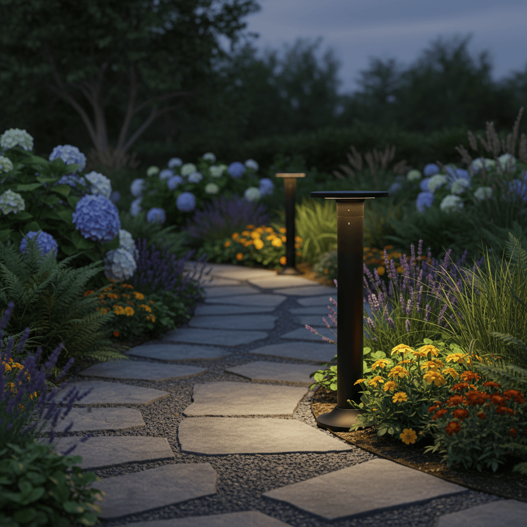 The Lighting Club LED bollard Tri-Glow LED Bollard – Black LFL042 BLACK CCT 6007226090086