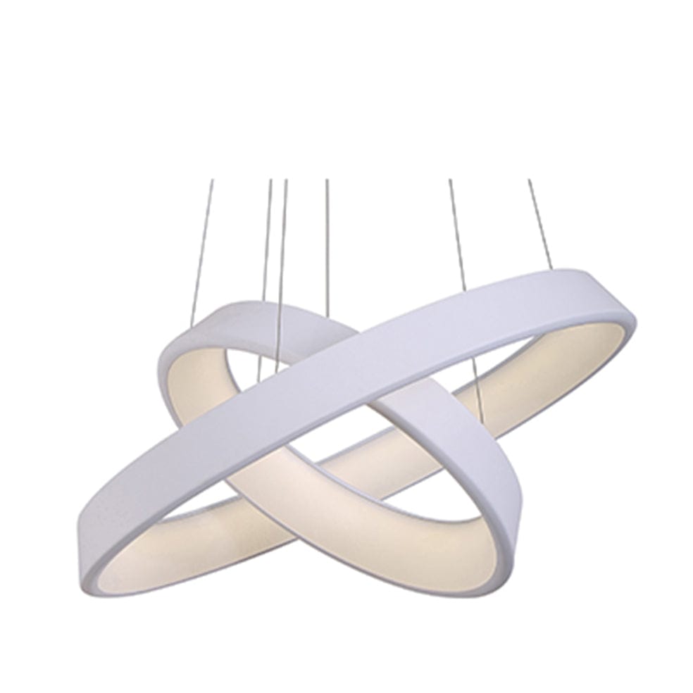 The Lighting Club Pendant Jupiter 2 Ring Pendant Light White LPN0003W 6009513085119