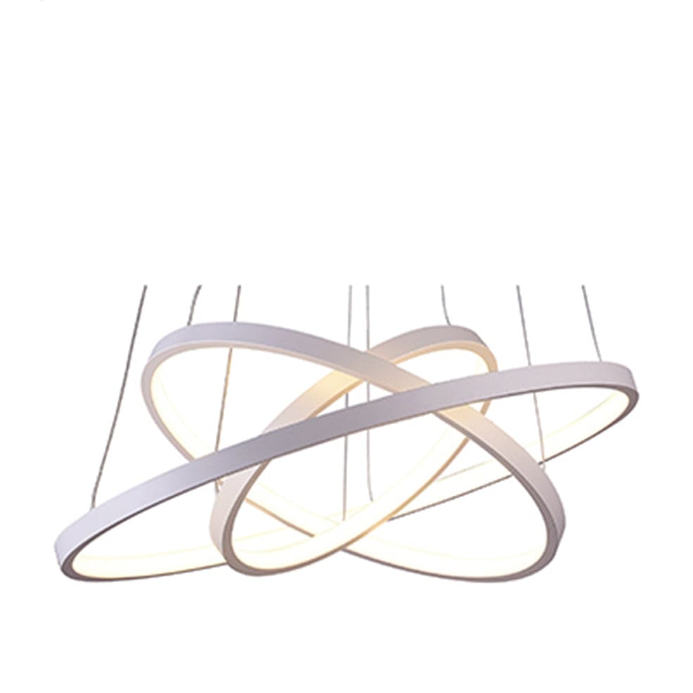The Lighting Club Pendant White Jupiter 3 Ring Pendant Light | White or Chrome LPN0006W 6009513085201