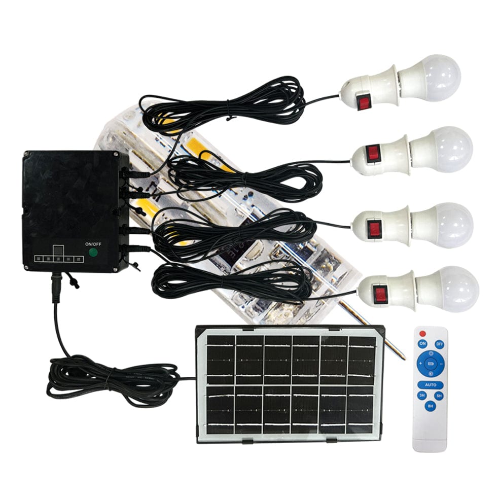 The Lighting Club Outdoor Light Outdoor Solar Kit with Solar Panel, LED Bulbs and Remote Control LS033 SOLAR 6007226085150