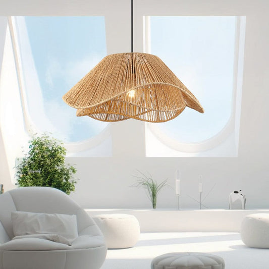 The Lighting Club pendant light Tulip Natural String Rattan Pendant Light LW-KLCH-103