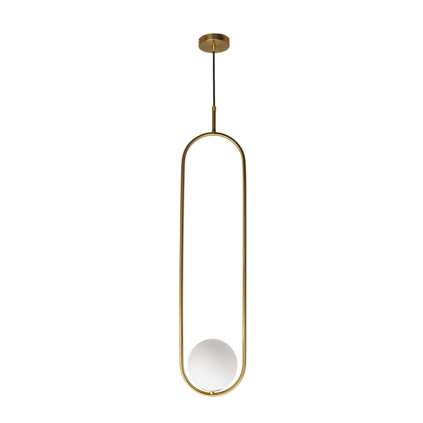The Lighting Club Gold Tall Pearl Pendant