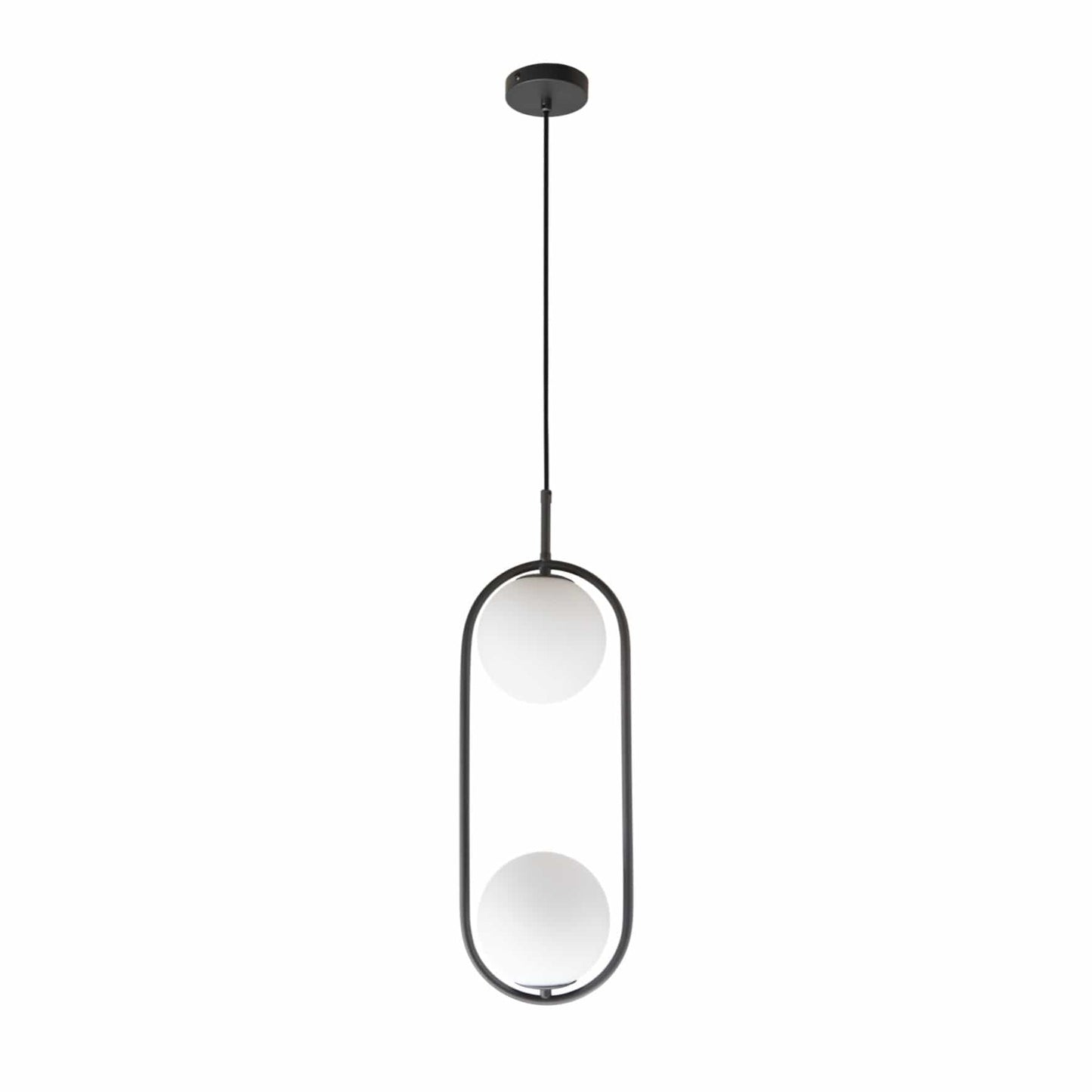 The Lighting Club Black Double Pearl Pendant