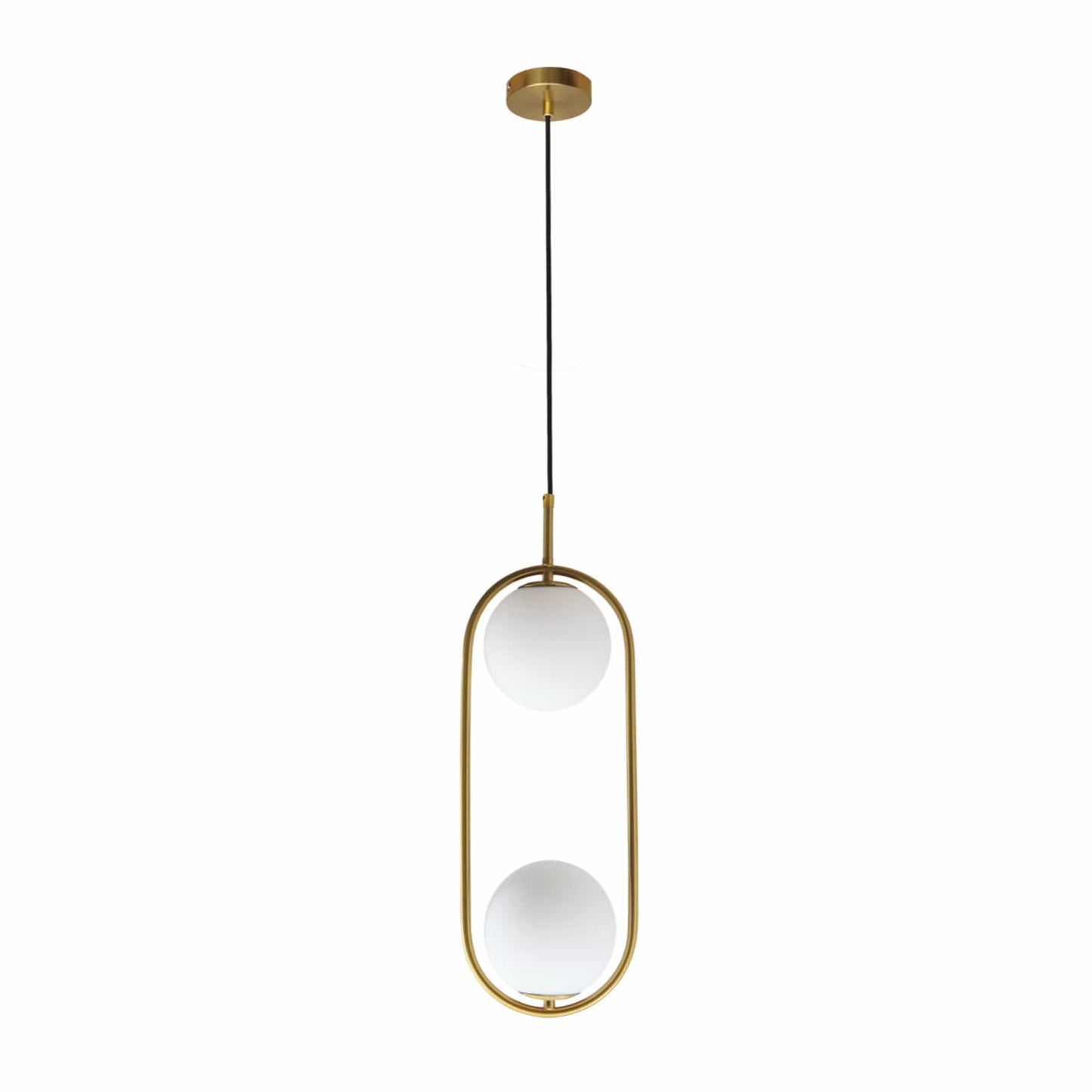 The Lighting Club Gold Double Pearl Pendant