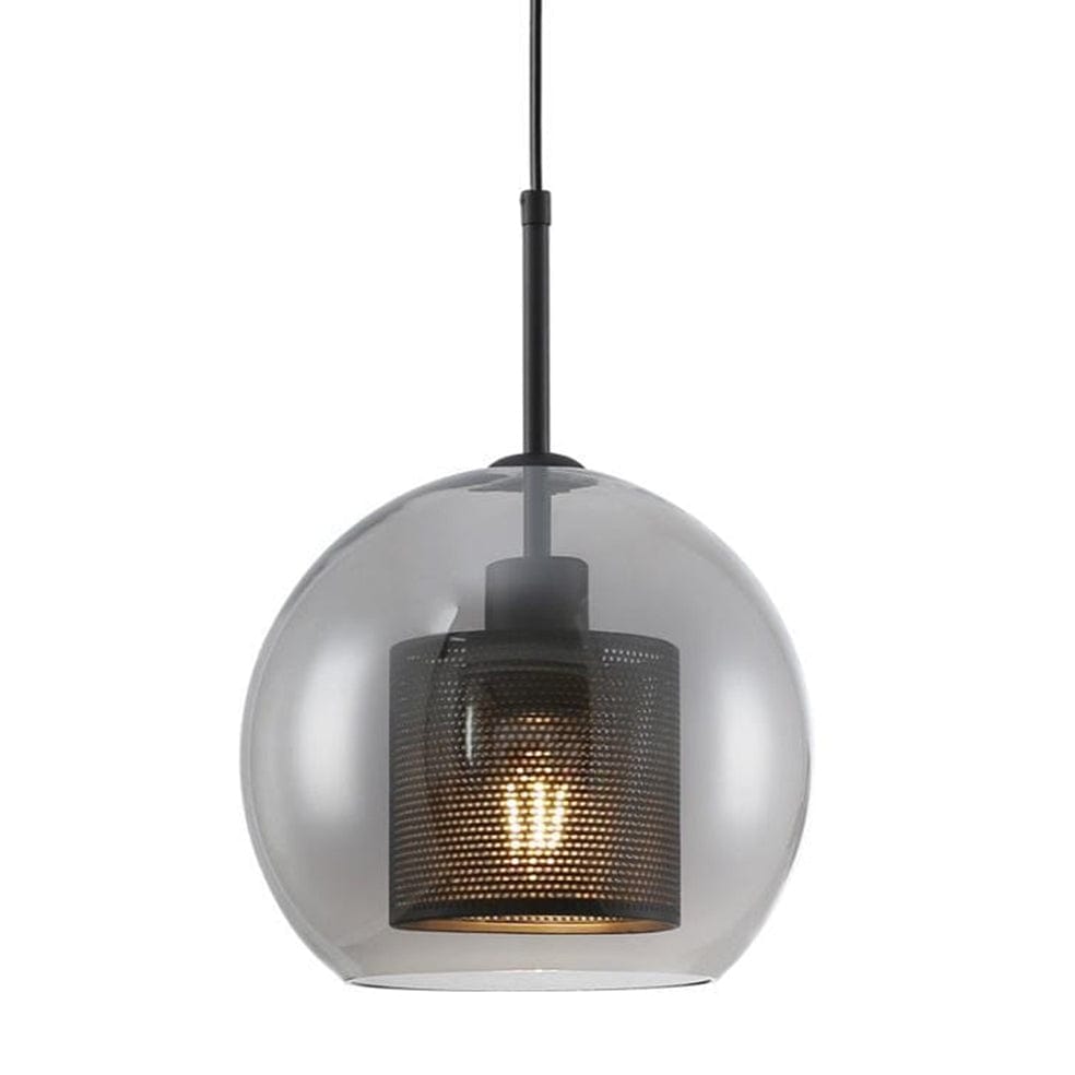 The Lighting Club Black / 250mm New York Ball Glass Pendant LW-KLCH-5121/SM