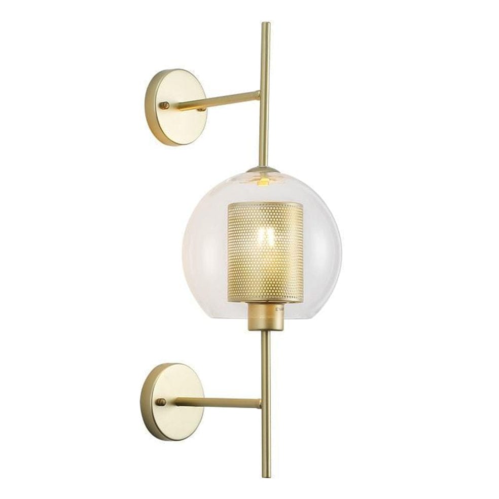 The Lighting Club Gold New York Ball Glass Wall Light LW-KLW-5120/CL