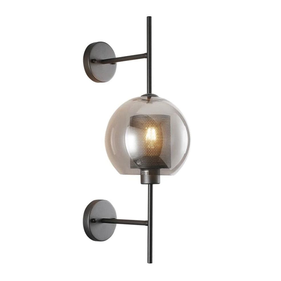 The Lighting Club Black New York Ball Glass Wall Light LW-KLW-5120/SM